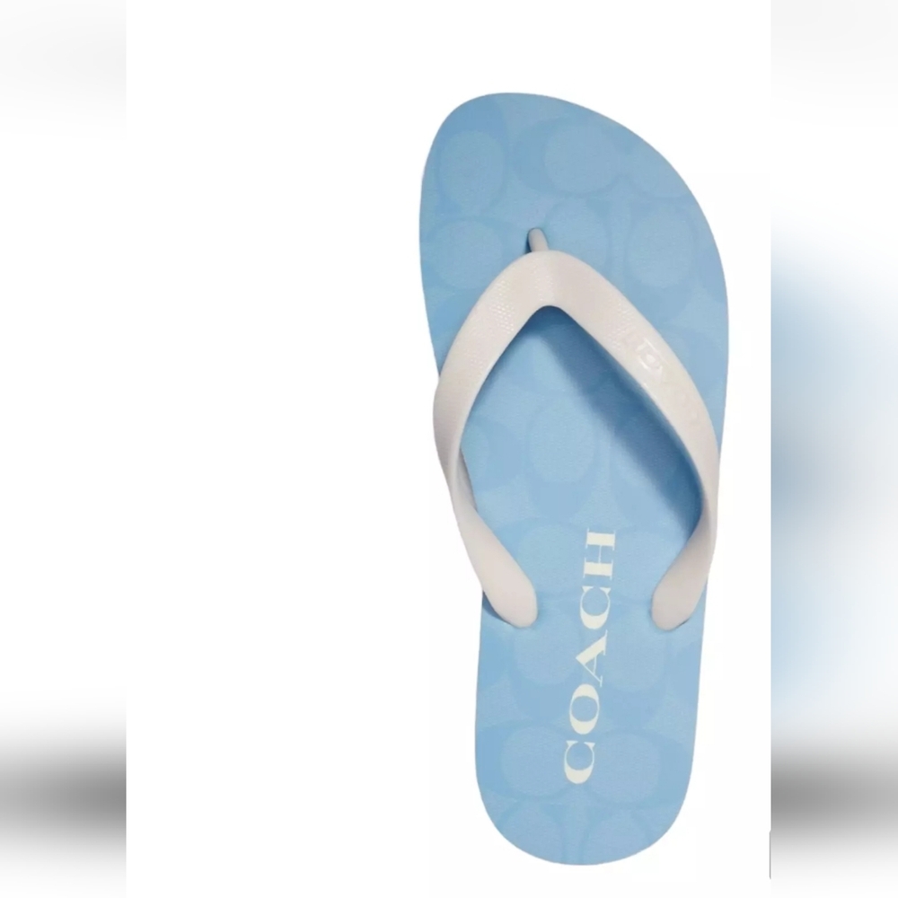 COACH Zak Flip Flop Signature Color Blue